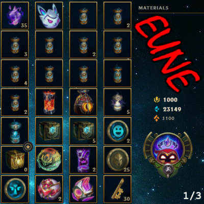 Konto ręcznie expione na ARAMIE EUNE