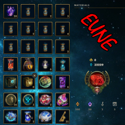 Konto ręcznie expione na ARAMIE EUNE