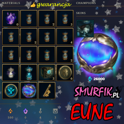 Konto LOOT SMURF EUNE + WYBRAŃCY ZIMY 2023