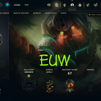 Konto ręcznie expione na ARAMIE EUW